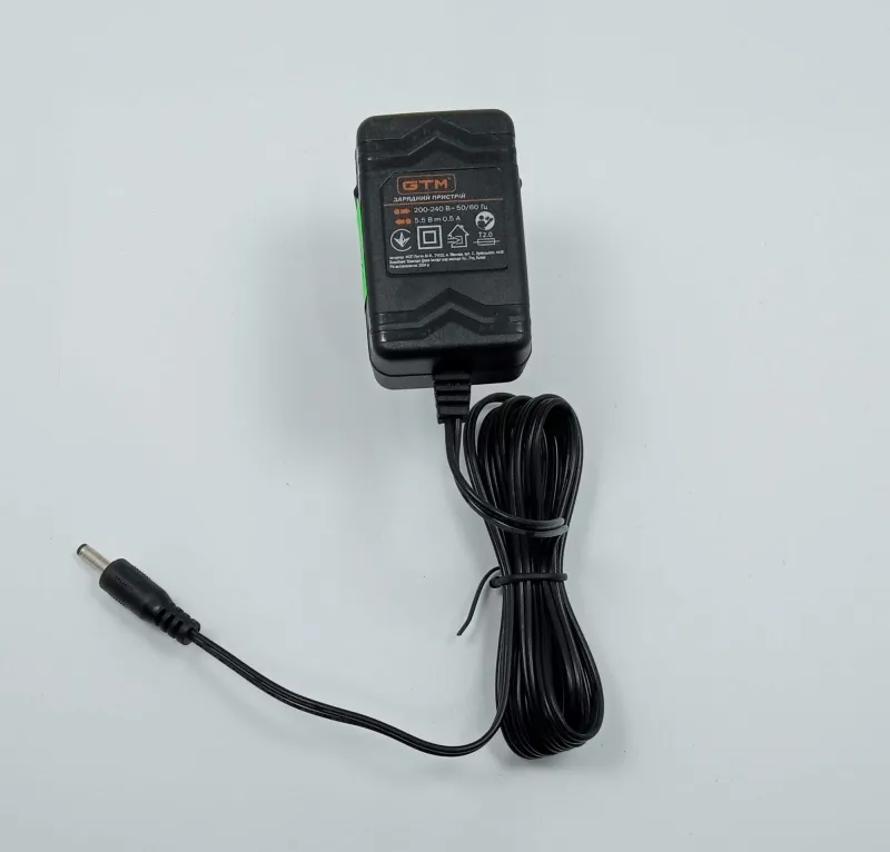 Зарядний пристрій Ch5,5V/0,5А, 5,5В, 0,5А, до акумуляторів GTM 5,5V — Photo 1
