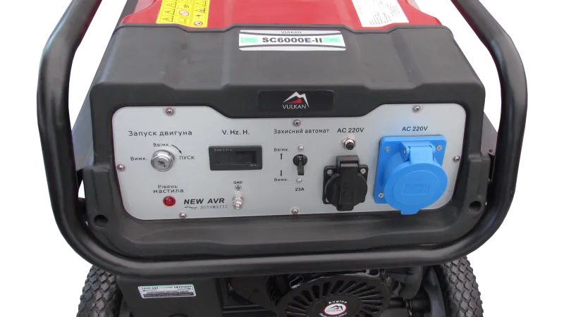 Генераторна установка SC6000E-II 1ф 5,0кВт, ел.старт, бак-25л, колеса — Photo 5