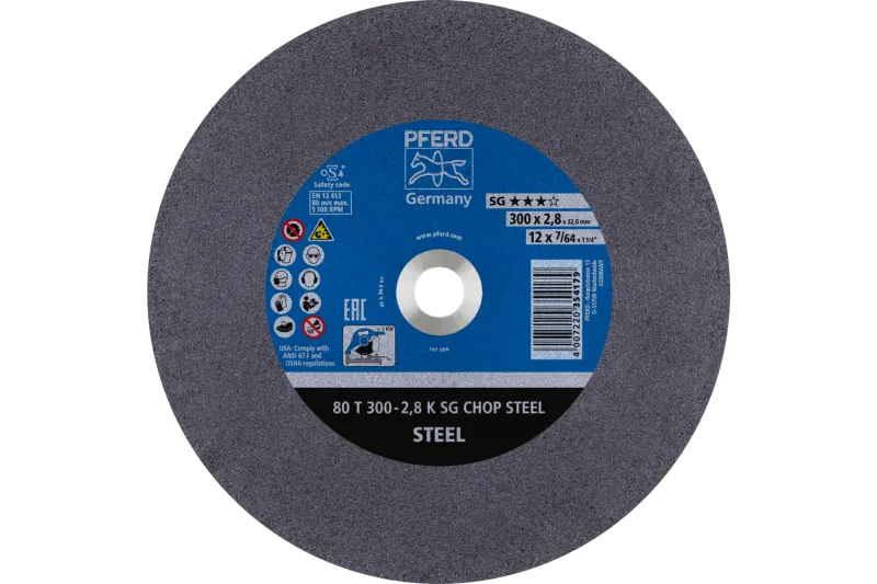 Круг відрізний 300*2,8*32 SG CHOP STEEL сталь (для стаціонарних машин)