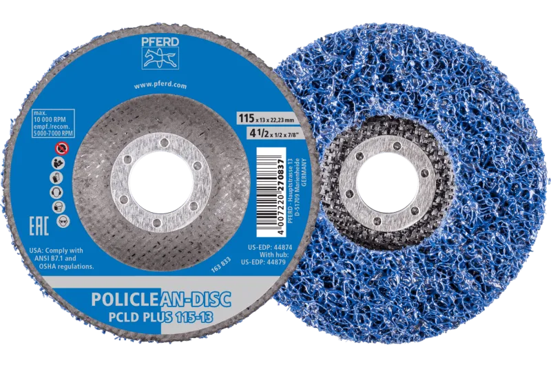 Круг зачисний 115*22 пористий POLICLEAN нерж. сталь