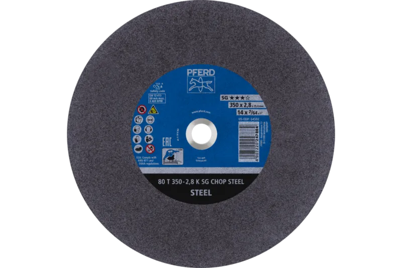 Круг відрізний 350*2,8*25,4 SG CHOP STEEL сталь (для стаціонарних машин)