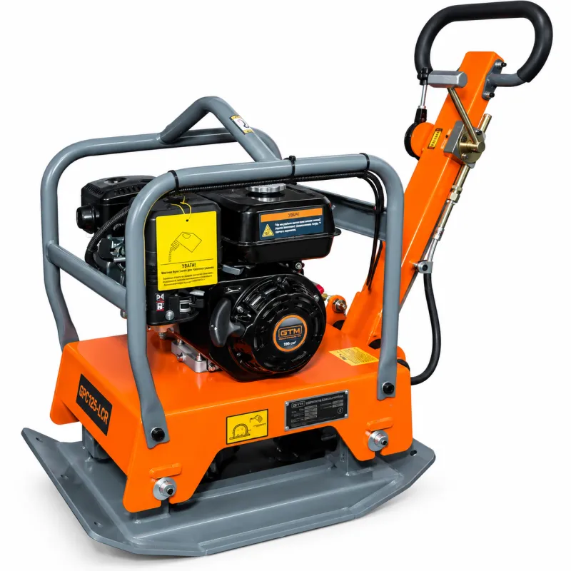 Віброплита GPC125-LCR, з реверсом Loncin G200 6,5к.с., 132кг, розмір плити 660*380 — Photo 1
