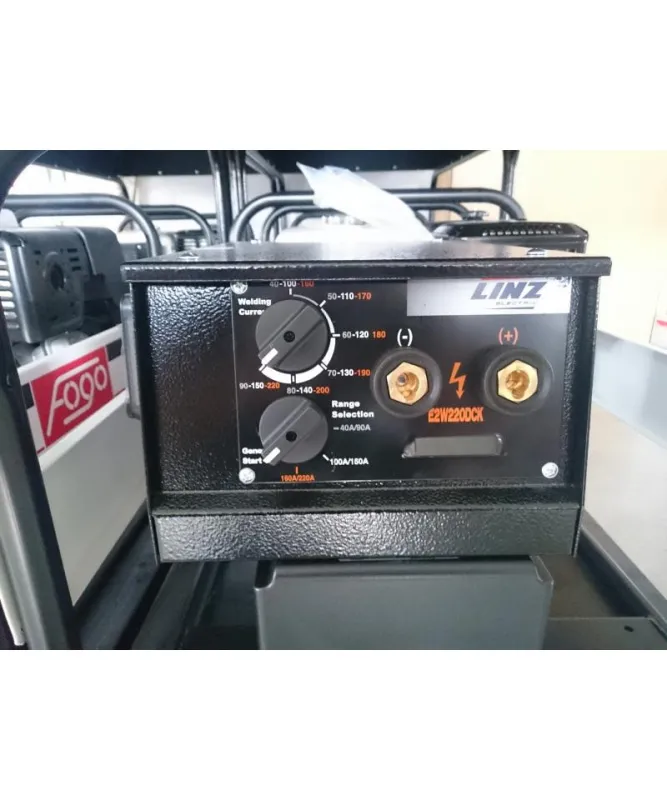 Апарат дугового зварювання з генераторною установкою  FH9220W 3ф-7,8кВА/1ф-4,0кВт, звар.стр-220А, двиг.Honda-GX390, бак 6,2л — Photo 2