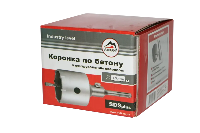 Коронка + 120мм в зборі, бетон, цегла — Photo 4