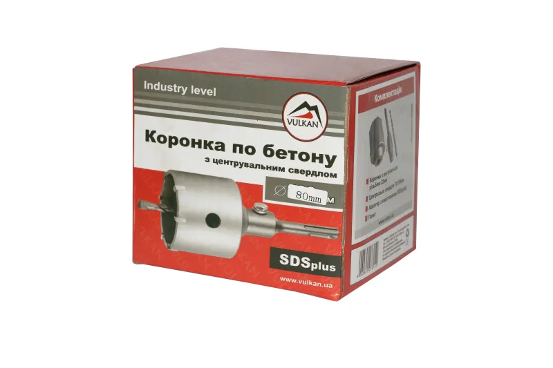 Коронка + 80мм в зборі, бетон, цегла — Photo 2