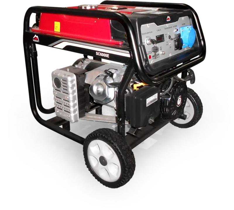 Генераторна установка SC6000E-II 1ф 5,0кВт, ел.старт, бак-25л, колеса