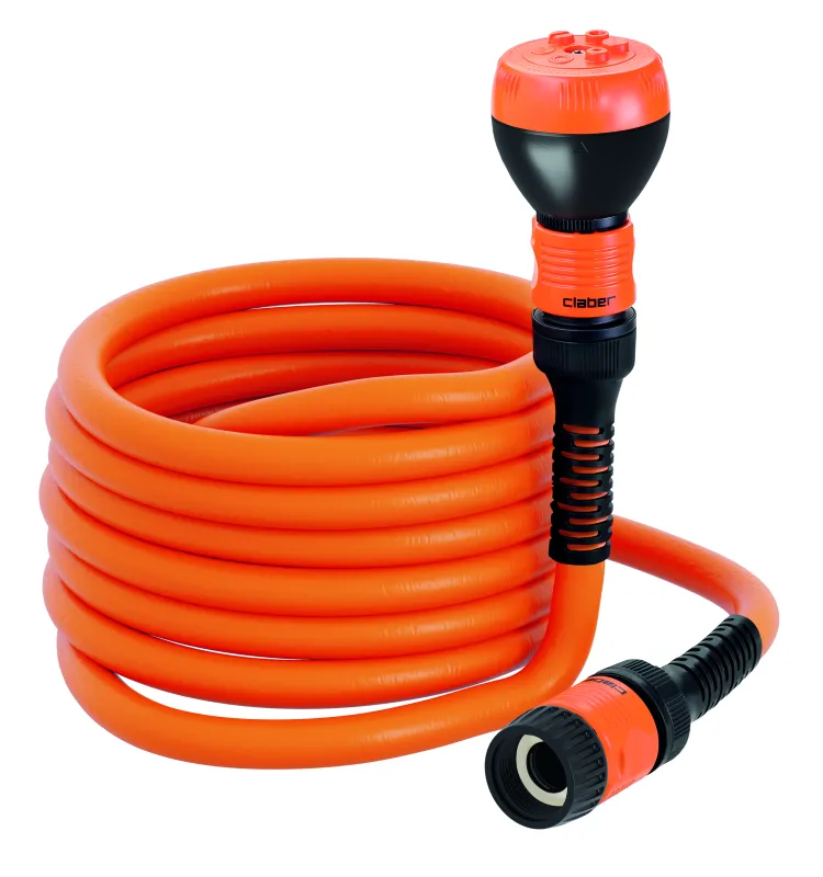Шланг поливальний пружинний 1/2" TWIDDY 25м, з конекторами і розпилювачем — Photo 1