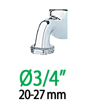 Штуцер 1/2"-3/4"В*16/6мм для крапельної трубки 1/4"-1/2" — Photo 2