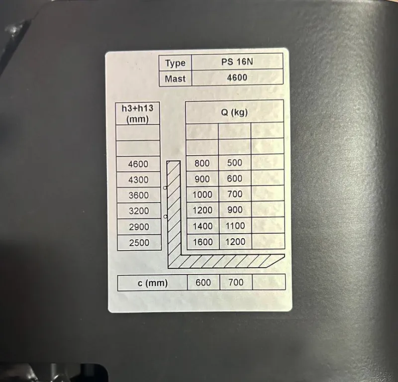 Штабелер електричний самохідний 1,6т/4,6м 24В/240Ah з площ. оператора — Photo 5