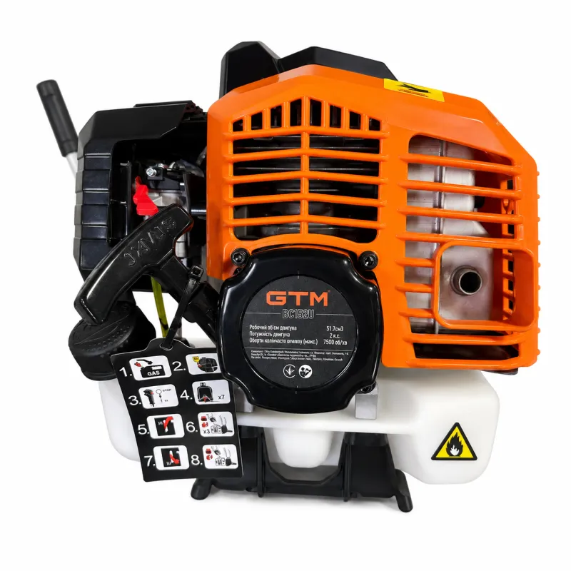 Мотокоса BCI52U, 1,45кВт/2к.с., жостк.вал, ніж+кос.головка Tap&amp;Go — Photo 4