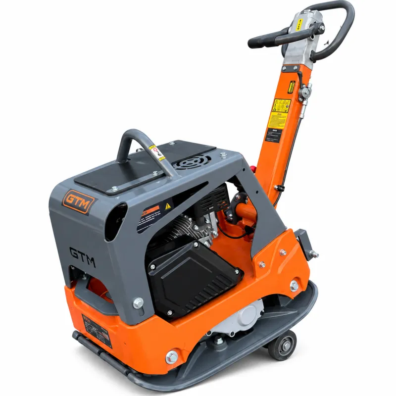 Віброплита GPC160-LCRH, з гідравлічним реверсом, Loncin G200 6,5к.с., 153кг, розмір плити 700*430, лита плита