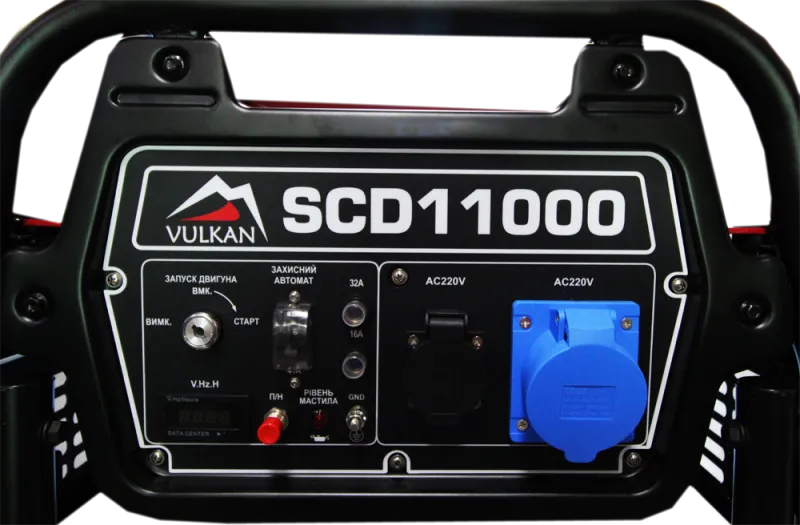 Генераторна установка SCD11000 дизель 1ф 9кВт ел.старт, 18л, колеса — Photo 5