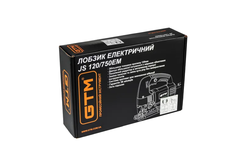 Лобзик JS120/750EM 750Вт, 800-3000х/хв, Quick Fix, дерево/кол.мет/сталь - 120/24/10мм — Photo 2