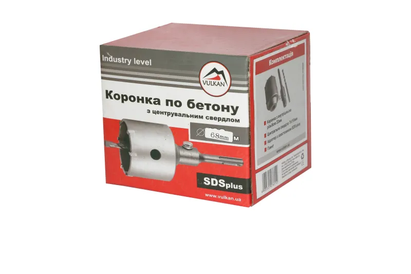 Коронка + 68мм в зборі, бетон, цегла — Photo 2