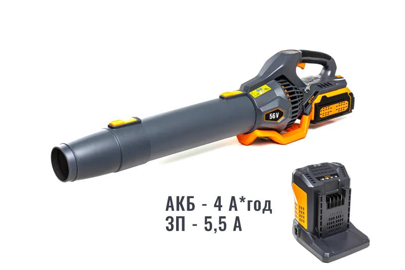Повітродувка акум. AB56/1374BL-4Ah KIT, 56В, 1374м3/год, акум. 4А*год + зарядний пристрій — Photo 2