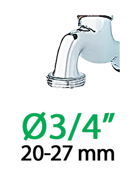 Штуцер 1/2"-3/4"В*16мм для крапельної трубки 1/2" — Photo 2