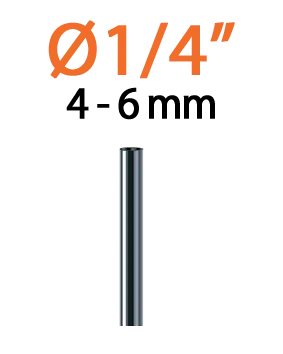Ніпель 6мм для крапельної трубки 1/4" 10шт. — Photo 1