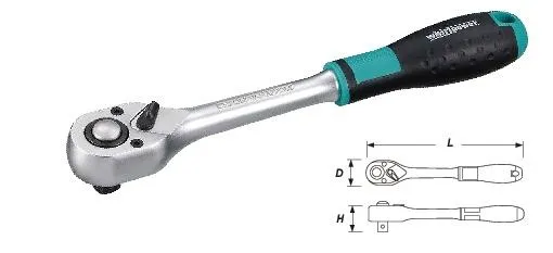 Трещітка 1/2" 260мм 36 зубців пряма