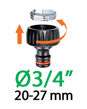 Адаптер 1/2"-3/4"В для конектора поливального шлангу — Photo 3