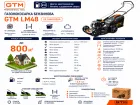 Газонокосарка бенз. LM48, 5к.с., ширина захвату 48см, висота скош. 30-80мм, травозбірник 70л, несамохідна — Photo 11