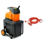 Подрібнювач садовий DS2800/45 KIT, 220В, 2800Вт, гілки до 45мм, ножі, контейнер 60л + подовжувач 10м помаранч. — Photo 8