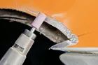 Шліфувальна головка абраз. d-13*25мм циліндр., хв.-6мм, ZY 1325 6 AR 80 O5V STEEL EDGE — Photo 5