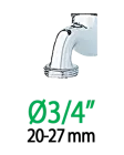 Штуцер 1/2"-3/4"В*16/6мм для крапельної трубки 1/4"-1/2" — Photo 7