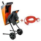 Подрібнювач садовий DS2500/40 KIT, 220В, 2500Вт, гілки до 40мм, ножі + подовжувач 10м помаранч. — Photo 9