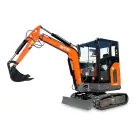 Мініекскаватор гусеничний 2500кг/2,5м гл.копання/дизель 34к.с/кабіна/кондиціонер — Photo 9