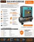 Компресор гвинтовий рес-200л 680л/хв 5,5кВт 8бар 380В/інвертор/кожух — Photo 5
