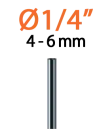Ніпель 6мм для крапельної трубки 1/4" 10шт. — Photo 5