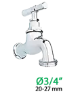 Розподілювач 3/4"В вихід 2-х канальний 3/4"Н бл. — Photo 4
