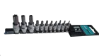 Набір головок зі вставкою Torx з отвором 1/4" і 3/8" 11од. на планці — Photo 2